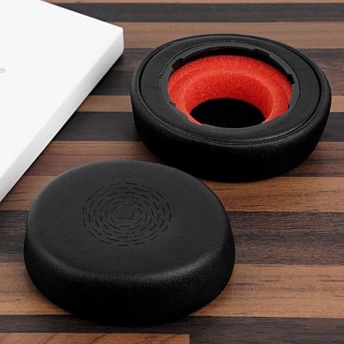 Almohadillas de repuesto Geekria para auriculares inalámbricos Jabra Evolve2 55/55MS/55UC/55USB, cojines para orejas (negro) miniatura 4