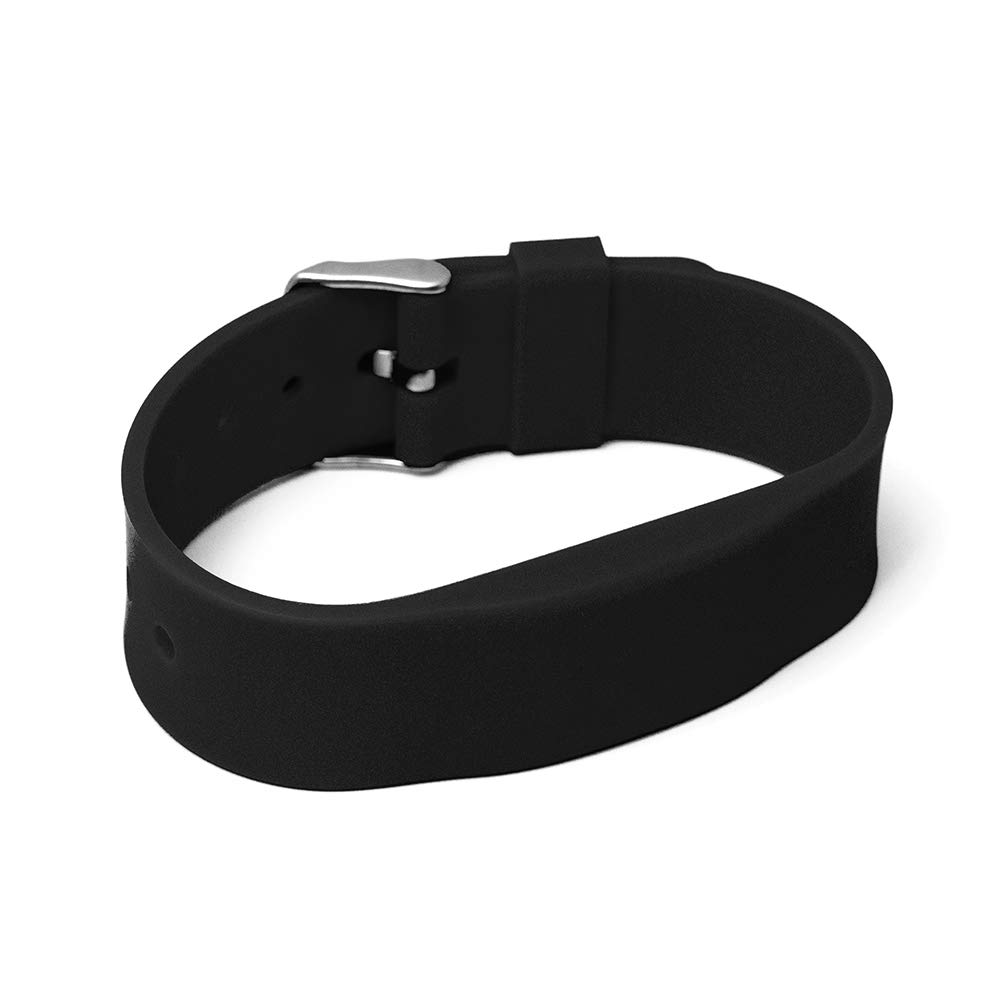Lot de 10 bracelets RFID SILA09a NXP MIFARE® Classic 1K 4 byte-UID (Noir)