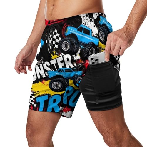 Supdreamc Comfort Swim Trunks Big & Tall Board Shorts for Men Boy, Quick Dry Underwear