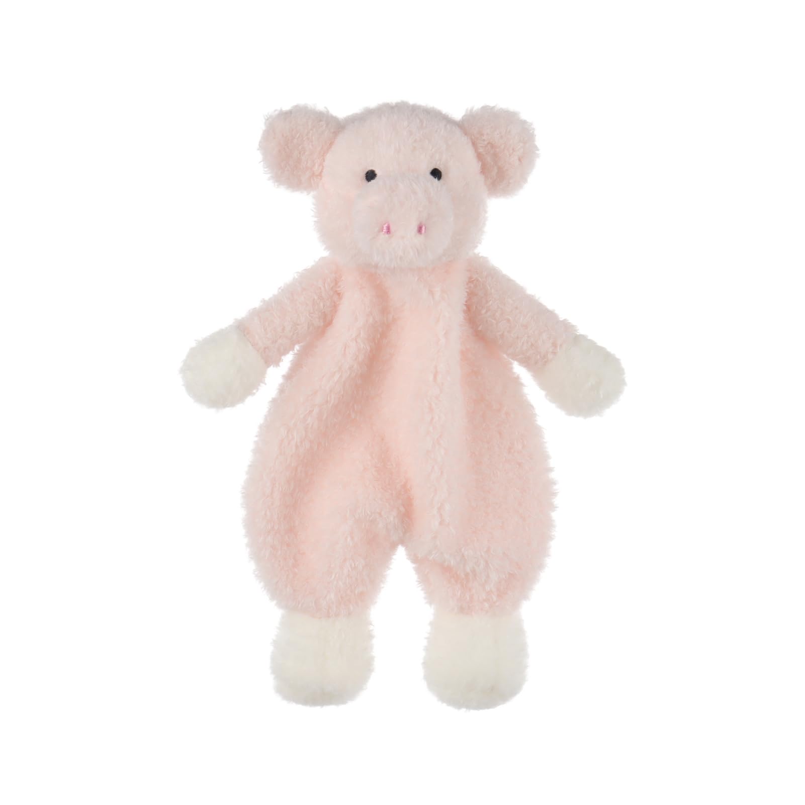 Stuffed Animals Security Blanket Pink Pig Infant Nursery Character Blanket Luxury Snuggler Plush 10 Inches
