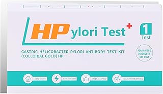 H. Pylori，Helicobacter Pylori Detection kit, 10-15 Minutes of Quick Home Testing, The Result is Highly Accurate, Easy to use and Read,Pack of 1 (1)