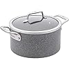 Zwilling vitale 6 qt nonstick dutch oven with lid aluminum scratch resistant made in italy gray  urban country home decor
