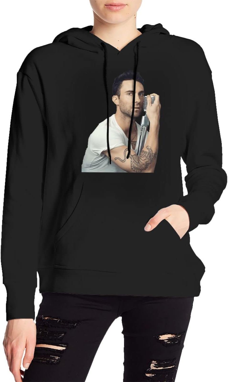 Woman's Hoodie Long Sleeve Tops Sweatshirt Hoody Hoodies With Pockets Drawstring