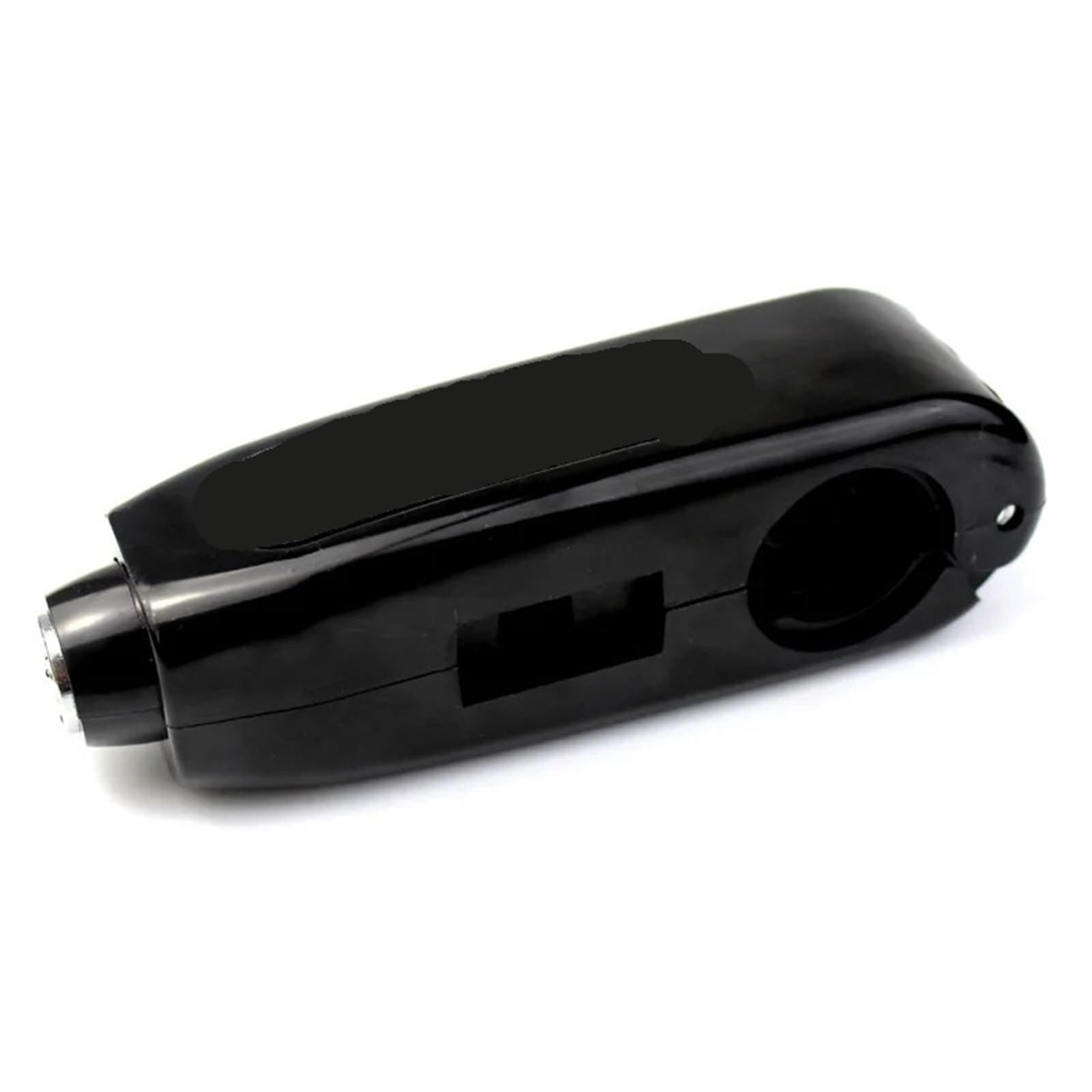 Fentty Black Motorcycle Handlebar Lock Grip Caps Lock Universal Motorcycle Scooter Handlebar Safety Brake Throttle Anti Theft Protection Security Locks Chain Lock(Black)