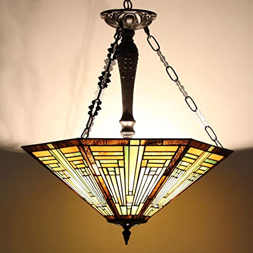 ๐ฅ Cotoss Tiffany Pendant Lighting Fixtures Hanging Lamp,3-Light 22 inch Wide Stained Glass Lamp Shade Chandelier for Dining Living Room ๐ฅ Cotoss Tiffany Pendant Lighting Fixtures Hanging Lamp,3-Light 22 inch Wide Stained Glass Lamp Shade Chandelier for Dining Living Room