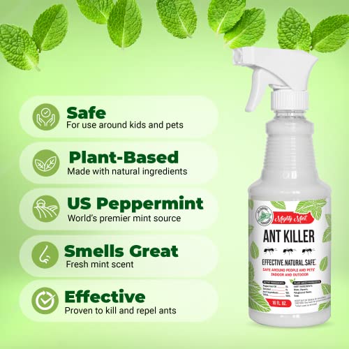 Mighty Mint - 16Oz Ant Killer And Repellent Spray - Natural Peppermint Oil Control - Indoor/Outdoor Safe #TOP2