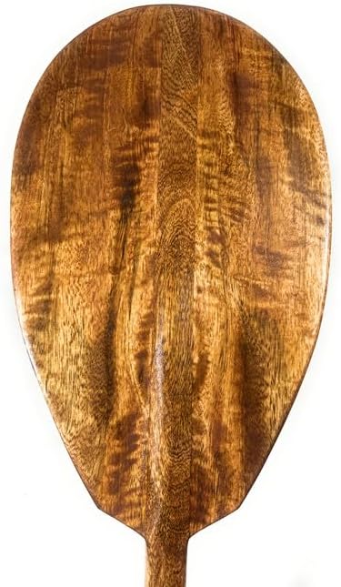 Tikimaster Blonde Curly Mango Canoe Paddle 60 inches - Made in Hawaii | #KOA7474