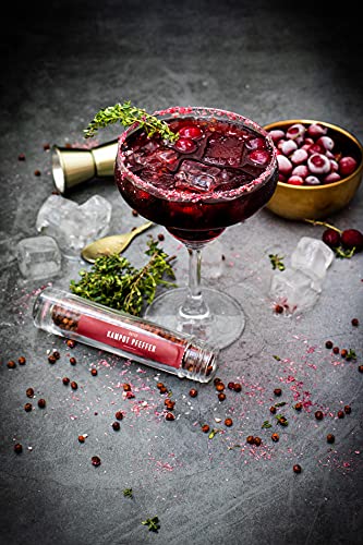 Windspiel Premium Dry Kampot Pfeffer Gin Set 47% 0,5l + 33g roter Kampot Pfeffer ganz – Bild 5