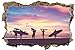 Strand Beach Surfer Wandtattoo Wandsticker Wandaufkleber D0916 Größe 40 cm x 60 cm