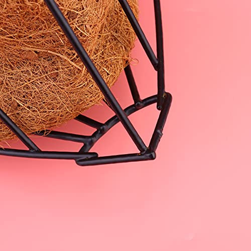 Happyyami Coconut Coir Corner Wall Mounted Hanging Planter Triangle Flower Pot Decorative Plant Vase Container Holder For Succulent Indoor Outdoor Decor #TOP3