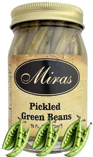 (Pack of 1) Miras Pickled Green Beans Crunchy & Fresh