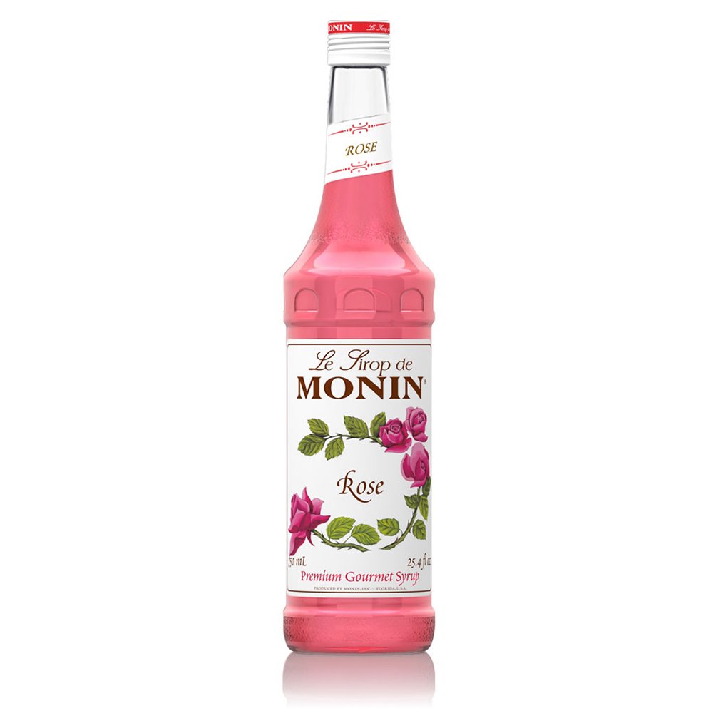 Monin Rose Coffee Syrup 700ml (Glass)