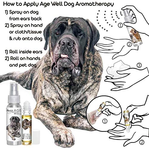 Image of The Blissful Dog Mastiff Age Well Dog Aromatherapy Roll-On Bottle for Your Dog's Peaceful Ageing
