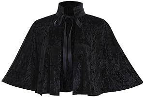 Medieval Black Short Cape for Women