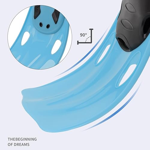 Miniatura 4 de Aleta de natación ajustable para esnórquel, equipo de buceo, fácil de usar para adultos, hombres y mujeres, aleta de entrenamiento