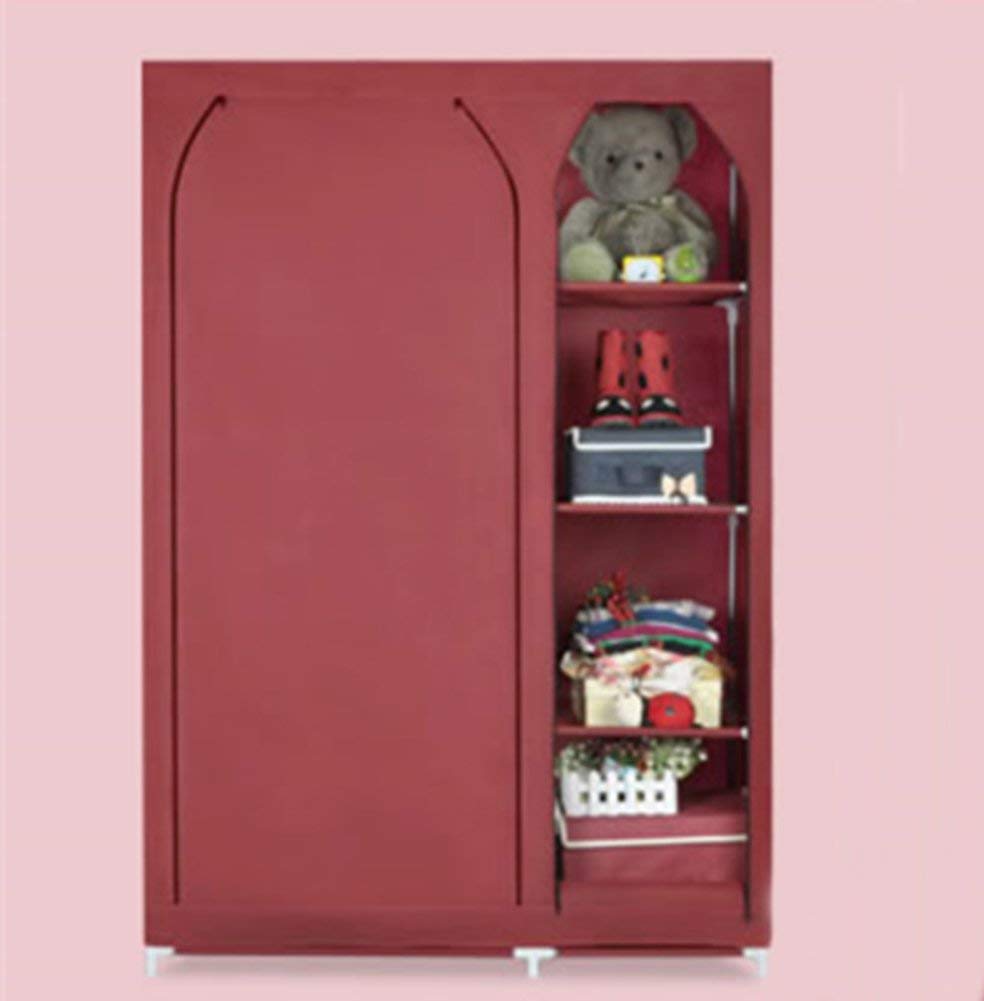 Garde-robe portable rouge pour organiser la chambre d'étudiant ou studio