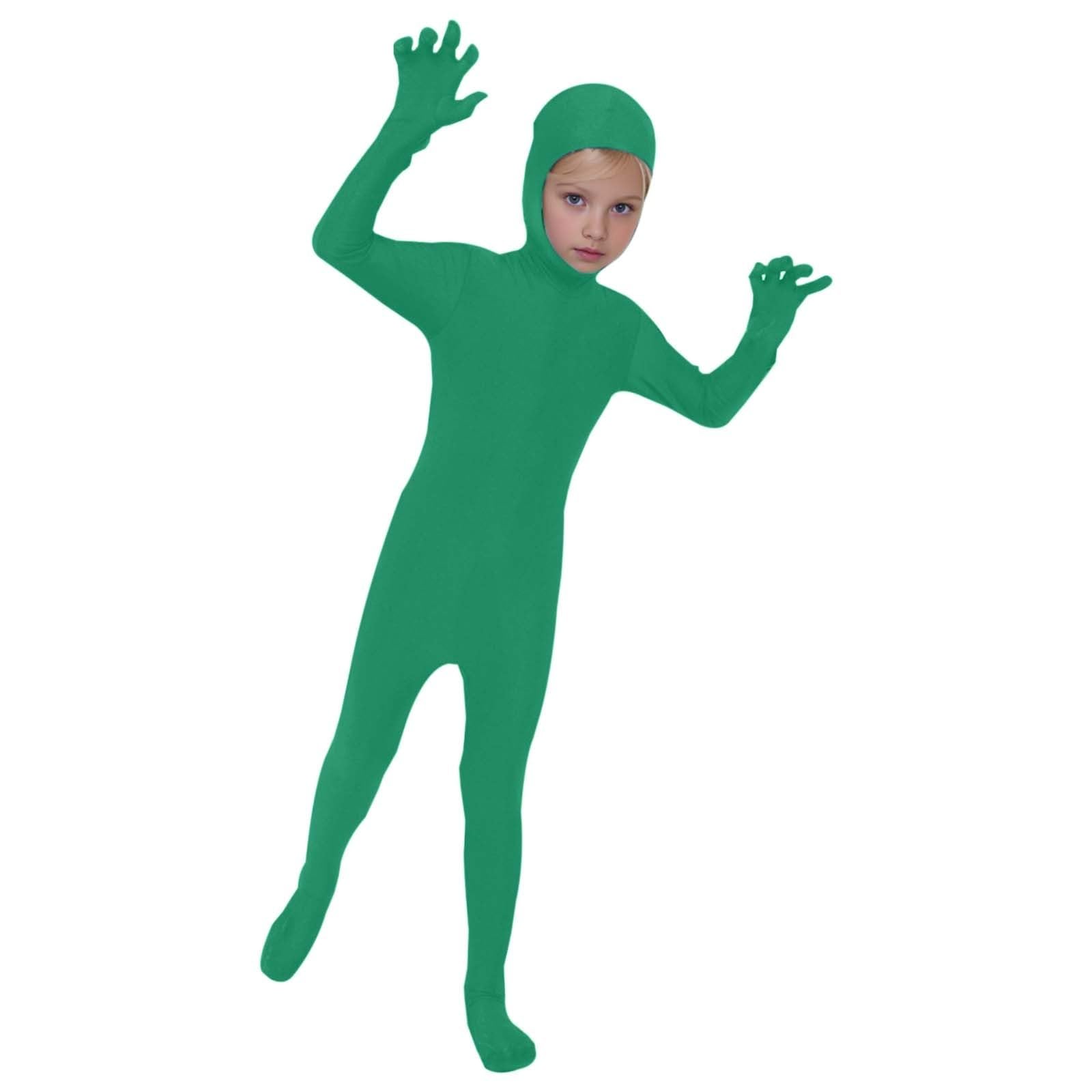 Full Body Halloween Costumes for Kids One Piece Open Face Jumpsuit Plain — image 1