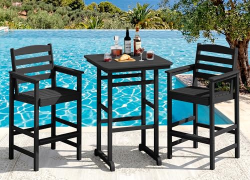 SERWALL Adirondack Chairs & Table Set (3 Pieces)
