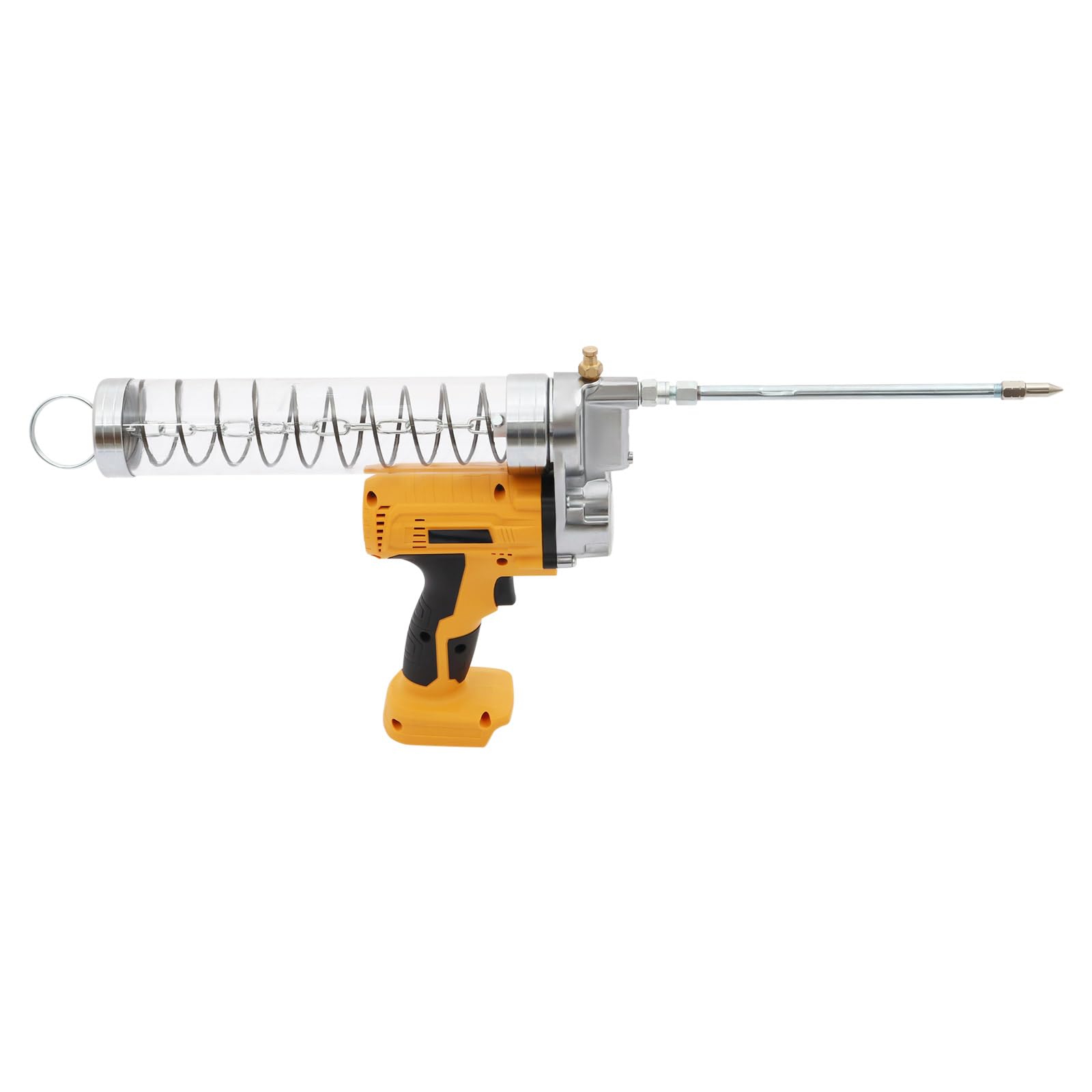 Pistola engrasadora con batería, 8000 PSI, 21 V/24 V, batería de litio, con capacidad de 900 cc, caudal de 60 l/min para una lubricación potente, no incluye batería