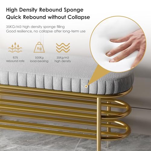 Banco zapatero de 3 niveles con asiento acolchado. Elegante organizador de almacenamiento de entrada para pasillo, sala de estar y dormitorio, perfecto para colección de zapatos y asientos