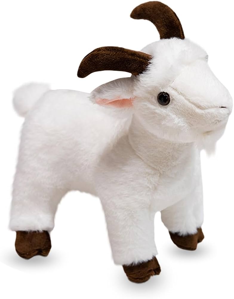Amazon.co.jp: yousyu リアルヒツジぬいぐるみ 黒ヤギ 山羊 抱き枕