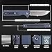Firebird GANZO FH11S-GY Pocket Folding Knife Ball Bearing D2 Steel Blade G10 Anti-Slip Handle with Clip Hunting Fishing Gear Camping Outdoor Folder EDC Pocket Knife (Gray)