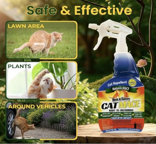 Image of Nature's Mace Cat Yard & Home Use Concentrate, Plant-Based Formula, Indoor /Outdoor, 40 oz