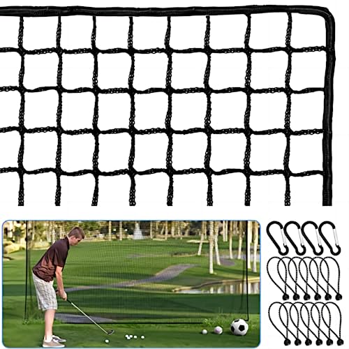 Amazgolf Golf Net 10Ft 15Ft 20Ft 25Ft Golf Practice Net Sports Practice Barrier Net Heavy Duty Ball Netting Golf Hitting Net DIY Ball Net Baseball Net Hockey Net and Chipping Net (10 * 30ft)