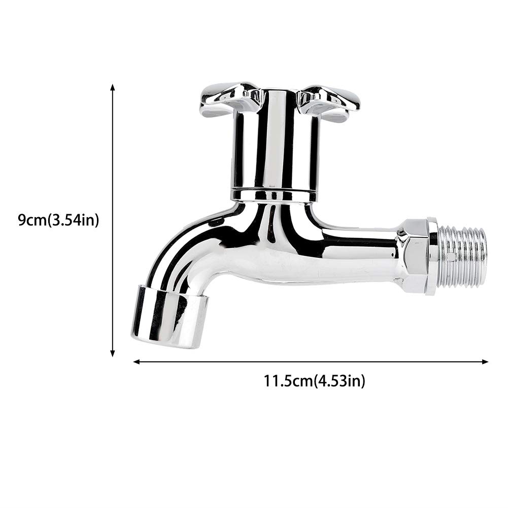 Washing Machine Faucet Sink Wall Mounted Single Handle Bathroom Water Tap Plum Blossom — view 9