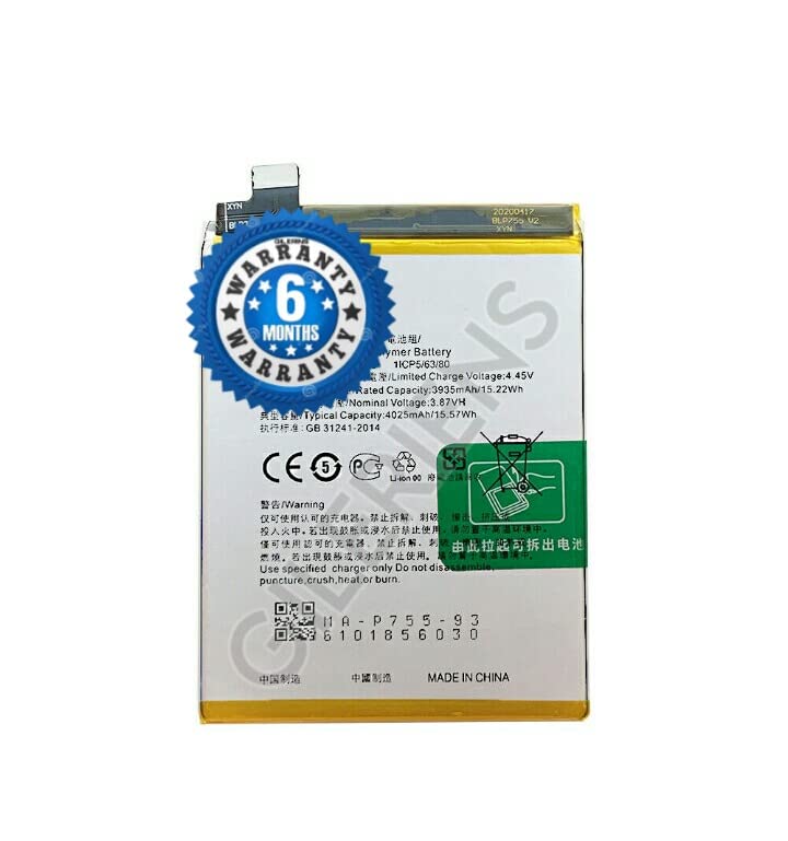 Image of Original Battery BLP775 for Realme X3 Battery with 6 Month Warranty*** (for Realme X3)