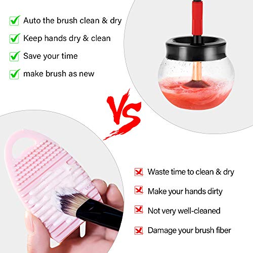 image for Mixigoo Makeup Brush Cleaner Dryer - Electric Spinner Cleaner Super Fa
