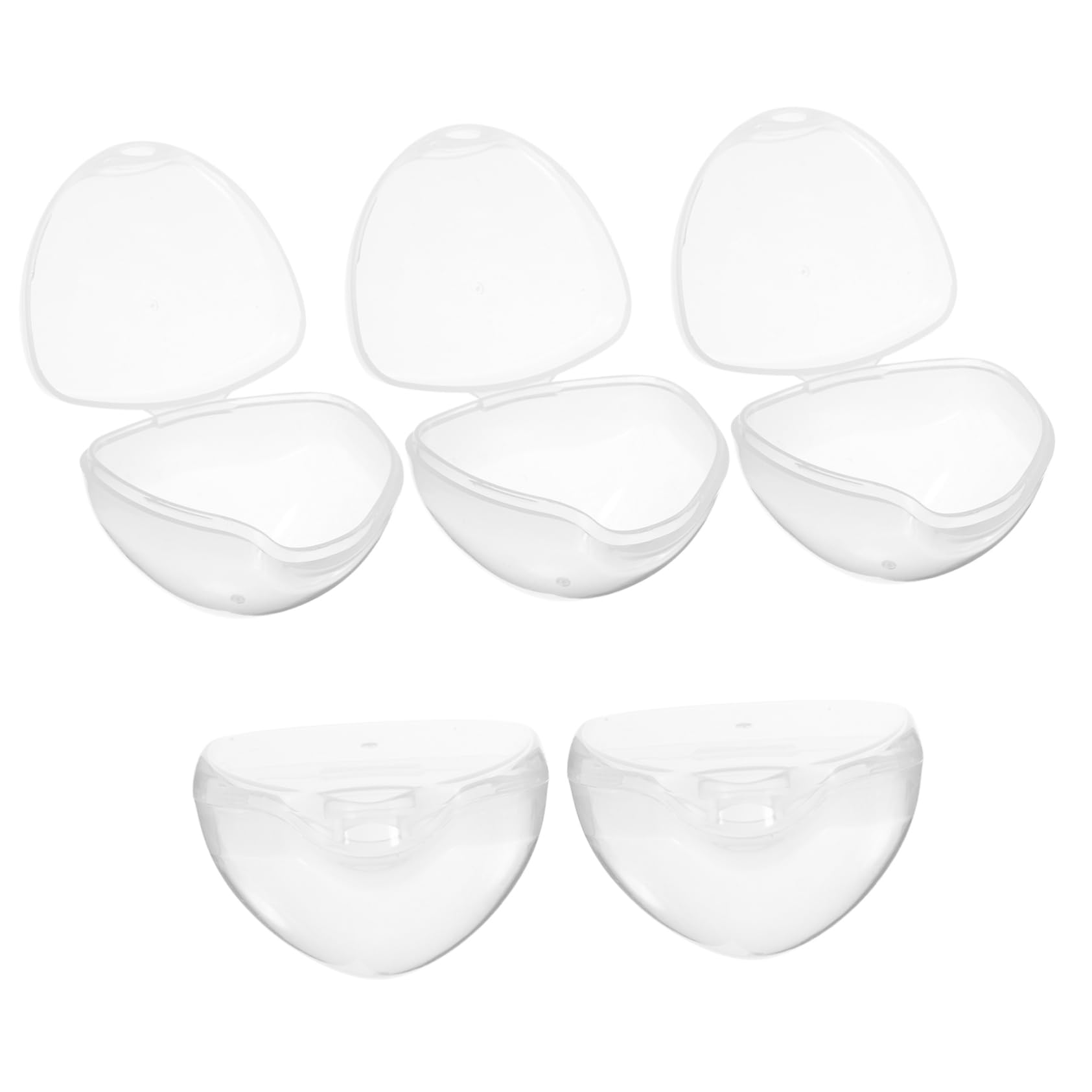 ERINGOGO 5pcs Pacifier Storage Box Portable Secure Case for Clips Baby Pacifiers