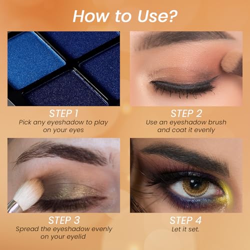 Image of Glam21 Little One 4-in-1 Eyeshadow Palette | Ultra pigmented, Easy to blend | Long Lasting Eye Make Up Kit |Firework-03