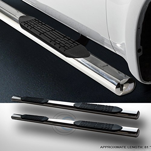 Velocity Concepts 4" Chrome Side Step Nerf Bars Rail Running Boards Compatible With Tacoma Double Cab 01-04 #TOP1