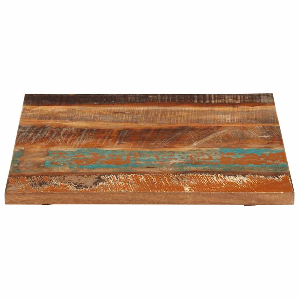 Plateau en bois de récupération 60x60 cm pour table basse et coin café de salon
