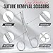 HADIZ Suture Removal Kit Includes Suture Removal Scissor Forceps Stainless Steel Suture Removal Tools