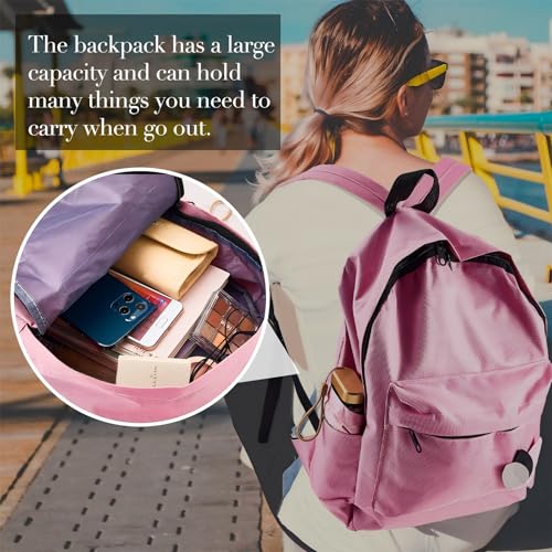Amylove 24 Pcs Classic Backpacks Bulk 14 Inch Back Packs for Boys Girls Assorted Colors Backpack Unisex School Bag Bulk for Daypack (Vivid Color)4