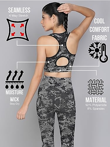 Image of Kobo Medium Impact Slip on Everyday Sports Bra for Women - Lightly-Padded, Non-Wired & High Coverage | Lined Cups with Removable Inserts (Imported)