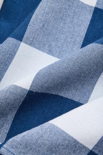 Image of SNITCH Men Casual Shirt | Regular Fit Full Sleeve Button-Down Collar Buffalo Check Pattern | Premium Cotton Blend & Breathable Fabric Outings
