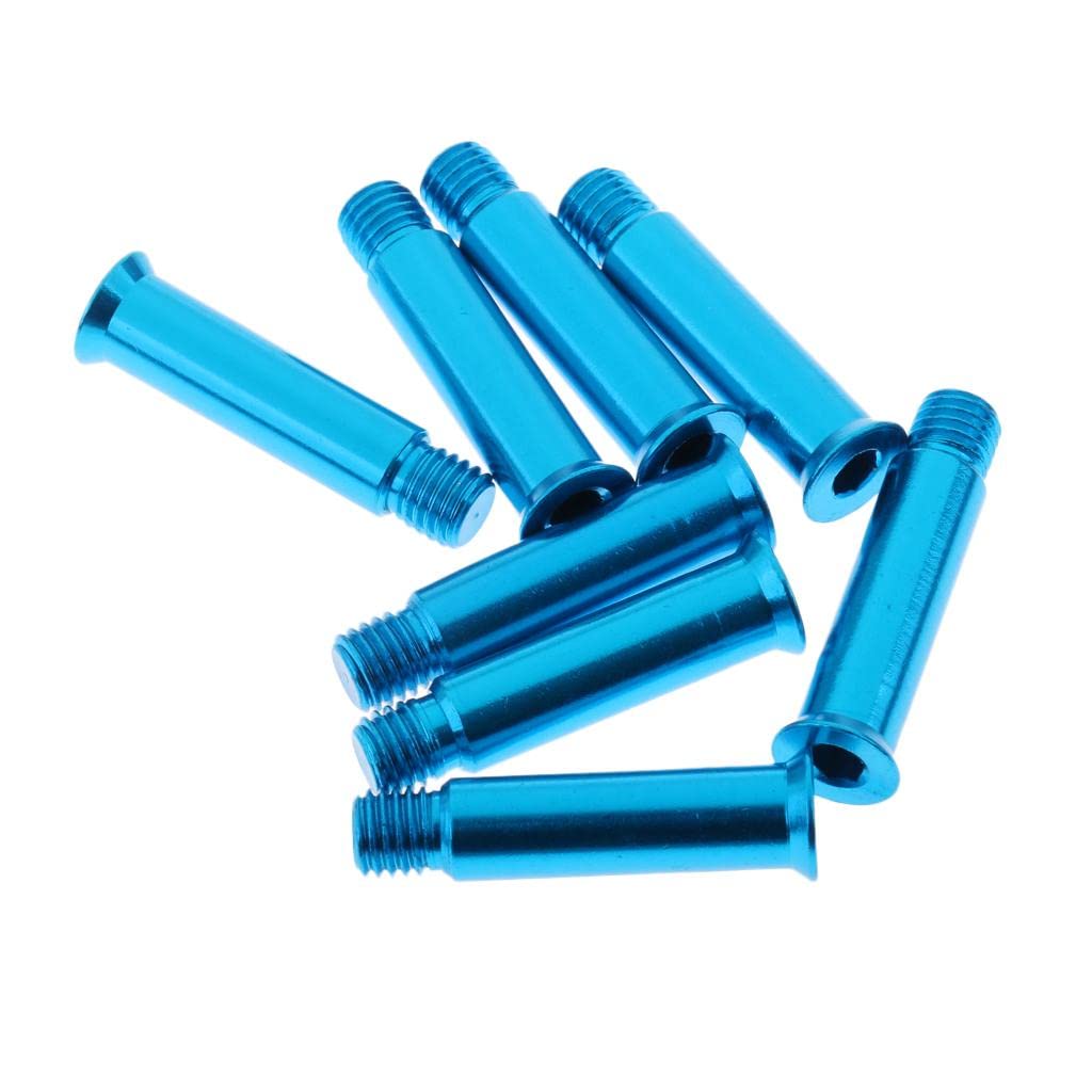 predolo Lot de 8 Roues de Roller en Ligne, Vis D'axe, Boulons, Pointes de Roulement, 34 Mm