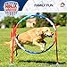 American Ninja Warrior Family Agility Set - Obstacle Race Course - Great for Children, Adults and Pets - Perfect Outdoor Fun Racing Obstacles for All Ages!