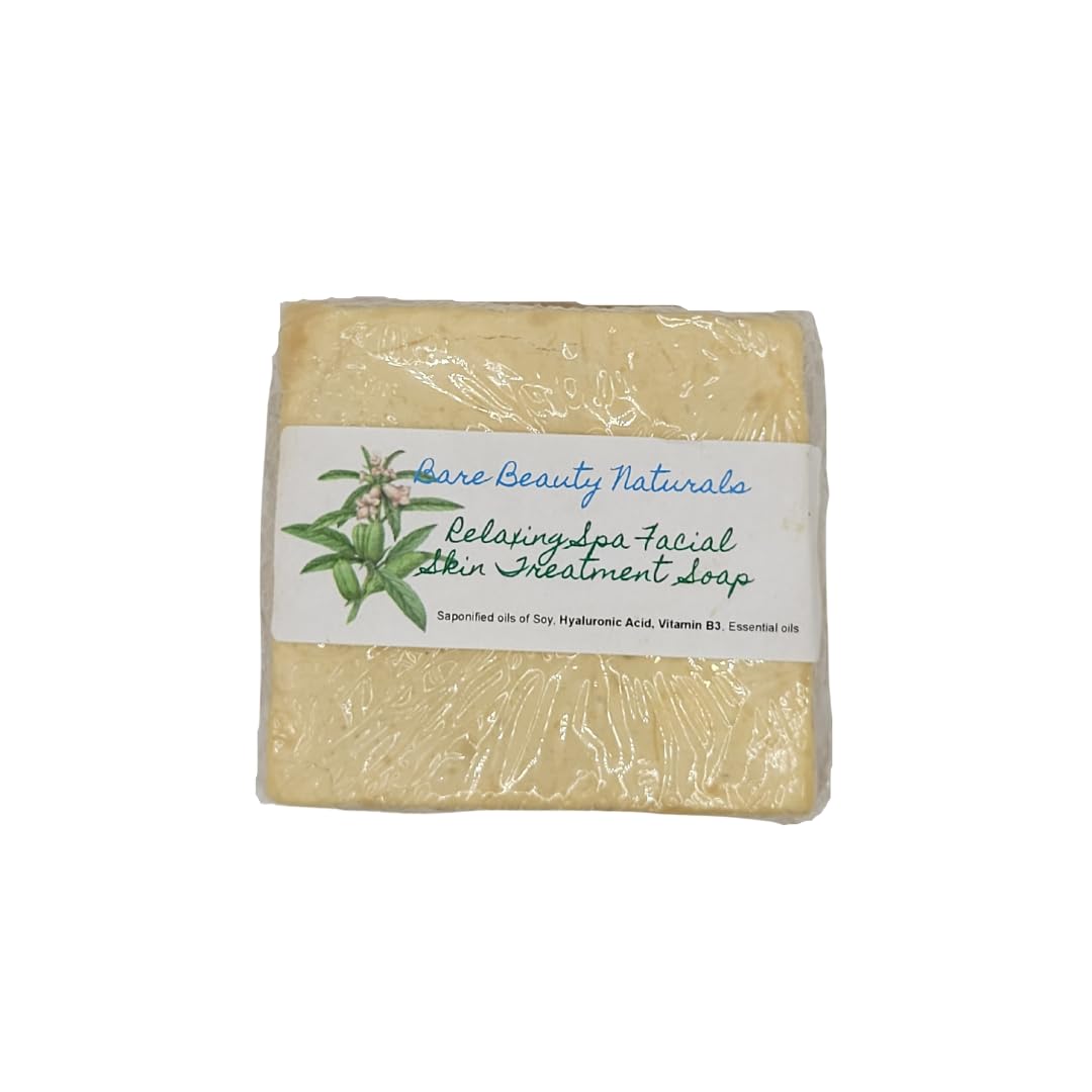 Relaxing Spa Facial Skin Treatment Soap // FREE Exfoliating Bag // Plant-Based // Various Soap Cut Sizes (Brick cut 11-12.9 oz, Lrg Lo-Exfol Muslin)