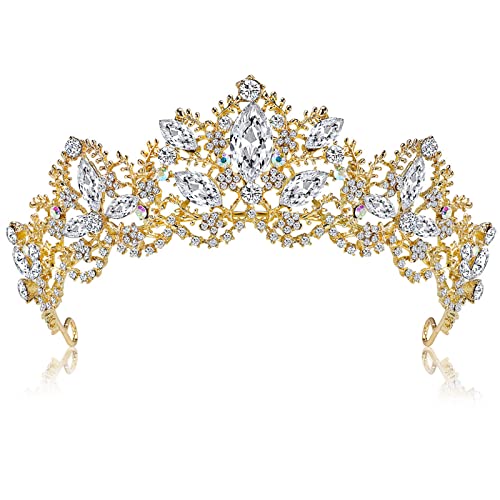 behone Tiare Mariage Femme Tiara Cristal Couronne Couronne De Mariage DiadèMe Cristal DiadèMe De Princesse Bridal Bandeau Couronne de mariée Cristal pour Mariage Princesse Parties