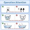 Immersion Water Heater Electric, 2000W Portable Water Heater with 304 S S Guard & LCD Thermometer, Fast Heating Bucket Heater, Ideal for Small Bucket Bathtub, Small Pool, Home Camping Outdoor Use