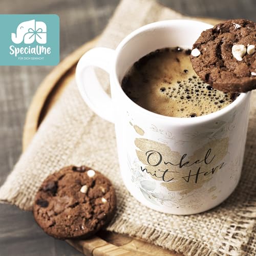 SpecialMe® Kaffee-Tasse [Wunschtext] mit Herz - soziale Berufe, Familie, Freunde kleines Dankeschön Geschenk Danke sagen Weiss Keramik-Tasse – Ansicht 5