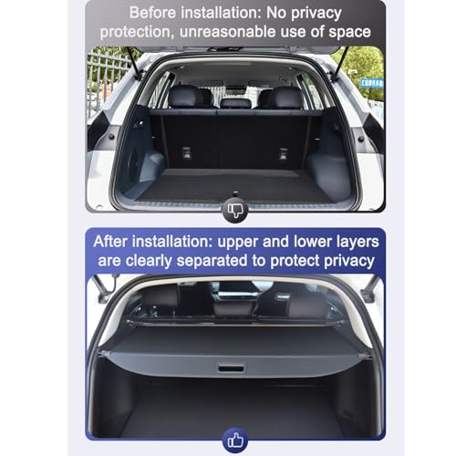 Cubierta retráctil para el maletero con pantalla de privacidad exacta para Changan Oshan X5 5
