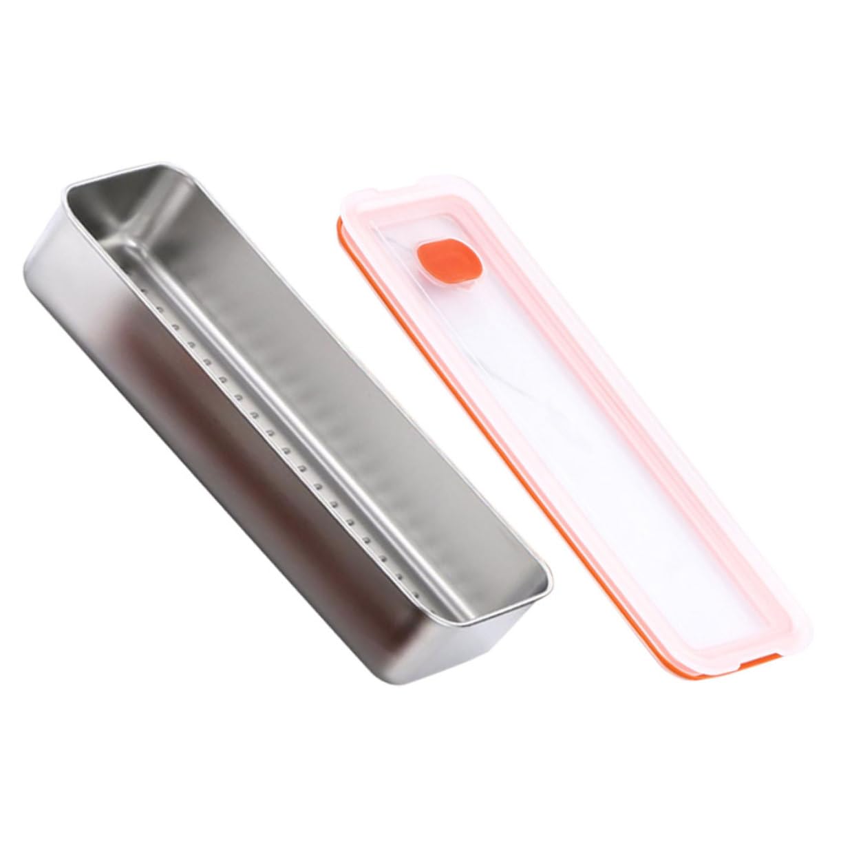 Cabilock 4piezas Contenedor De Tocino Hermético De Inoxidable Refrigerador Organizador De Almacenamiento De y Alimentos Para Guardar Tocino Queso