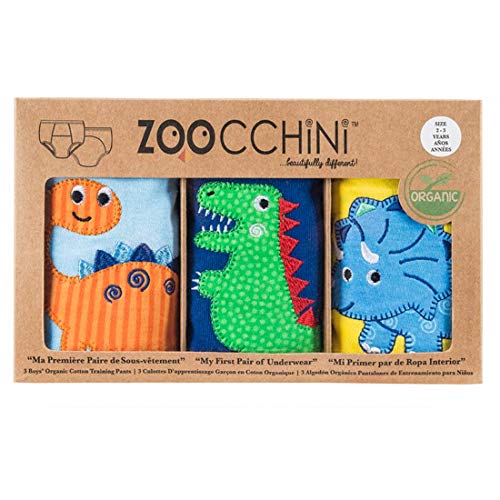 Zoocchini Mutandine Apprendimento al Vasino - Set Mutandine Lavabili Bambino 3T-4T