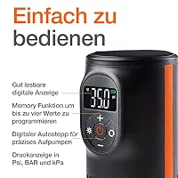 OSRAM TYREinflate 2000, kompakte wiederaufladbare Reifenpumpe mit LED Licht, tragbarer Kompressor für Reifen, Stromanschluss via USB, Reifenbefüllung in 2 Minuten – Ansicht 7