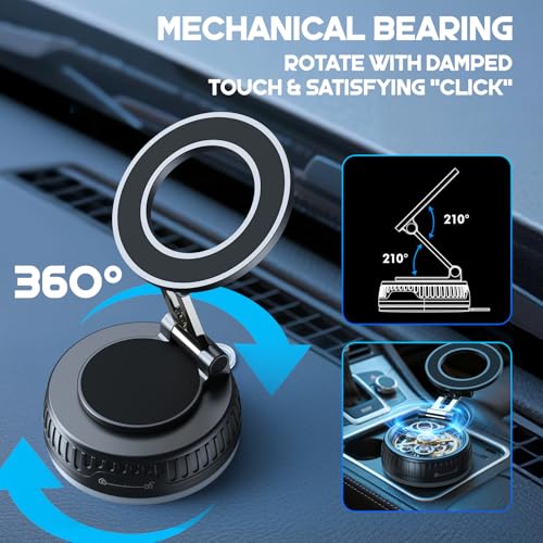Ktryman Magnetic Car Mount – 360° Rotating Suction Cup for MagSafe iPhones — view 5